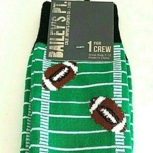 Football Field Men’s Crew Shoe Size 6.5-12 Sock Si